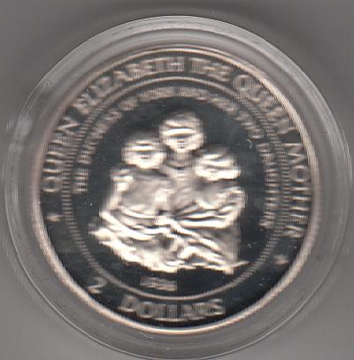 Beschrijving: 2 Dollars QUEEN MOYHER and DAUGTERS